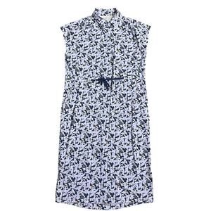 REI CO-OP Womens Sun Up Floral Shirt Dress S Night Garden Lilac Pockets Athletic